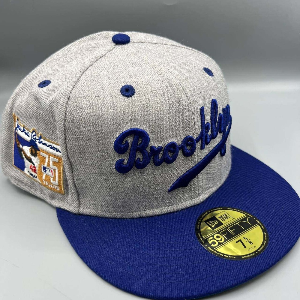Brooklyn Dodgers Hat Men 7 5/8 Jackie Robinson 59Fifty New Era MLB‎ Fitted Cap